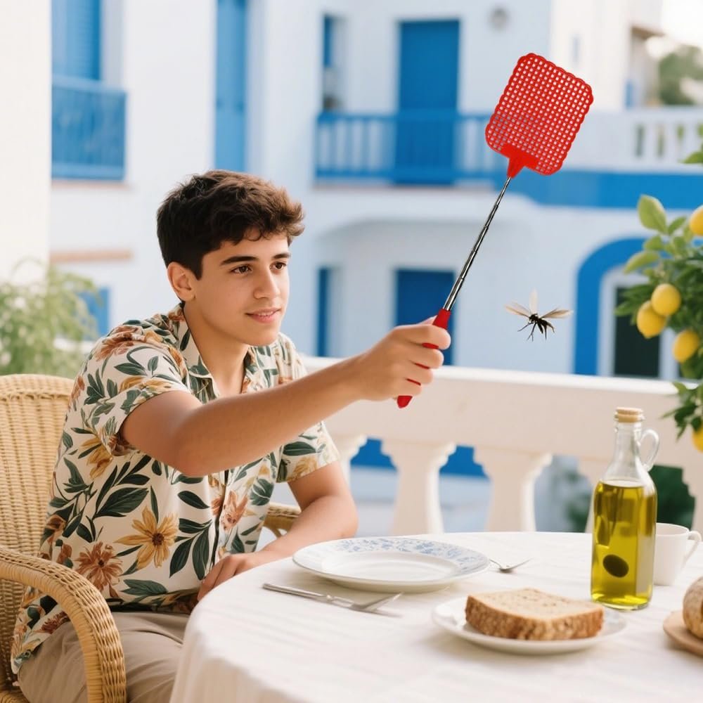Ram® 2 X Extendable Telescopic Fly Swatters Pack Of 2 Strong 75CM Pest Control Fly Mosquito Wasp Bug Insect Swat - Image 3