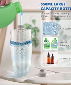 Alternative view of Spray Mops for Cleaning Floors - BPAWA Microfibre Floor Mop with Sprayer Flat Wet Dry Dust Mop with 4 Washable Pads Reusable 550ML Bottle for Hard Wood Laminate Wooden Tile Vinyl Kitchen Bathroom