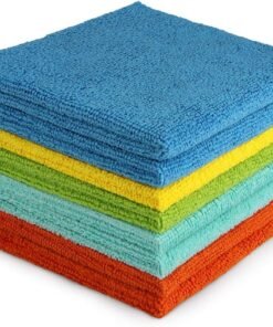 AIDEA Microfibre Cleaning Cloth Lint Free Washable Pack of 8 30x30cm | Multifunctional Reusable Cleaning Cloths, Streak Free Washable Cloth Duster for House, Kitchen, Car, Motorbike, Windows