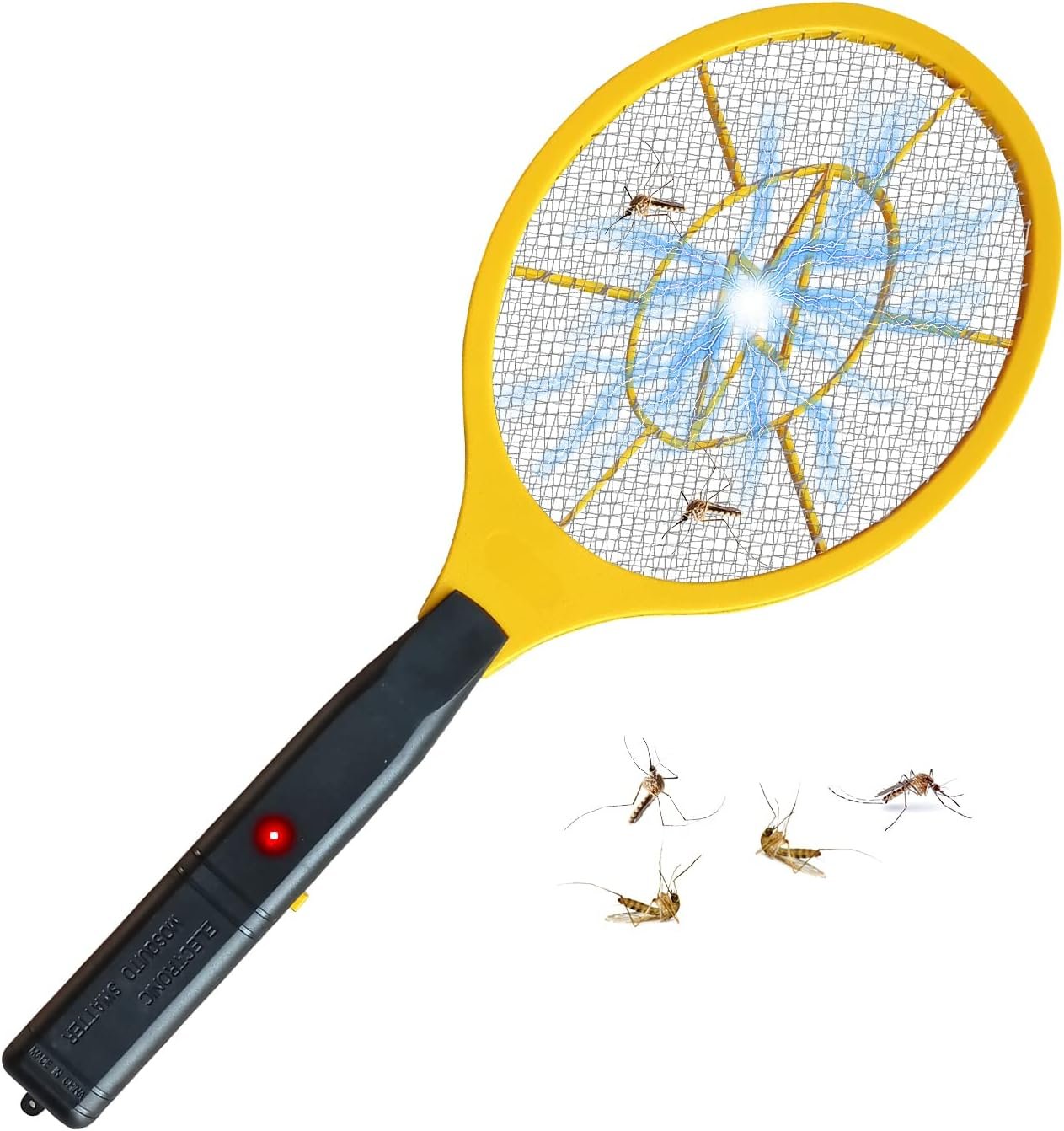 Electric Fly Swatter Bug Zapper Battery Operated Flies killer Indoor & Outdoor