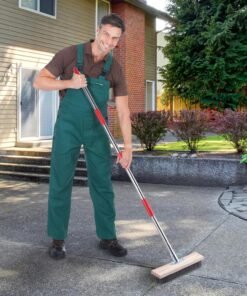 Alternative view of Mitclear Heavy Duty Wire Broom with Telescopic Handle(57IN), Stiff Metal Bristle Brush for Removing Weed Moss Algae, Outdoor Floor Scrub Brush for Patio, Deck, Garden